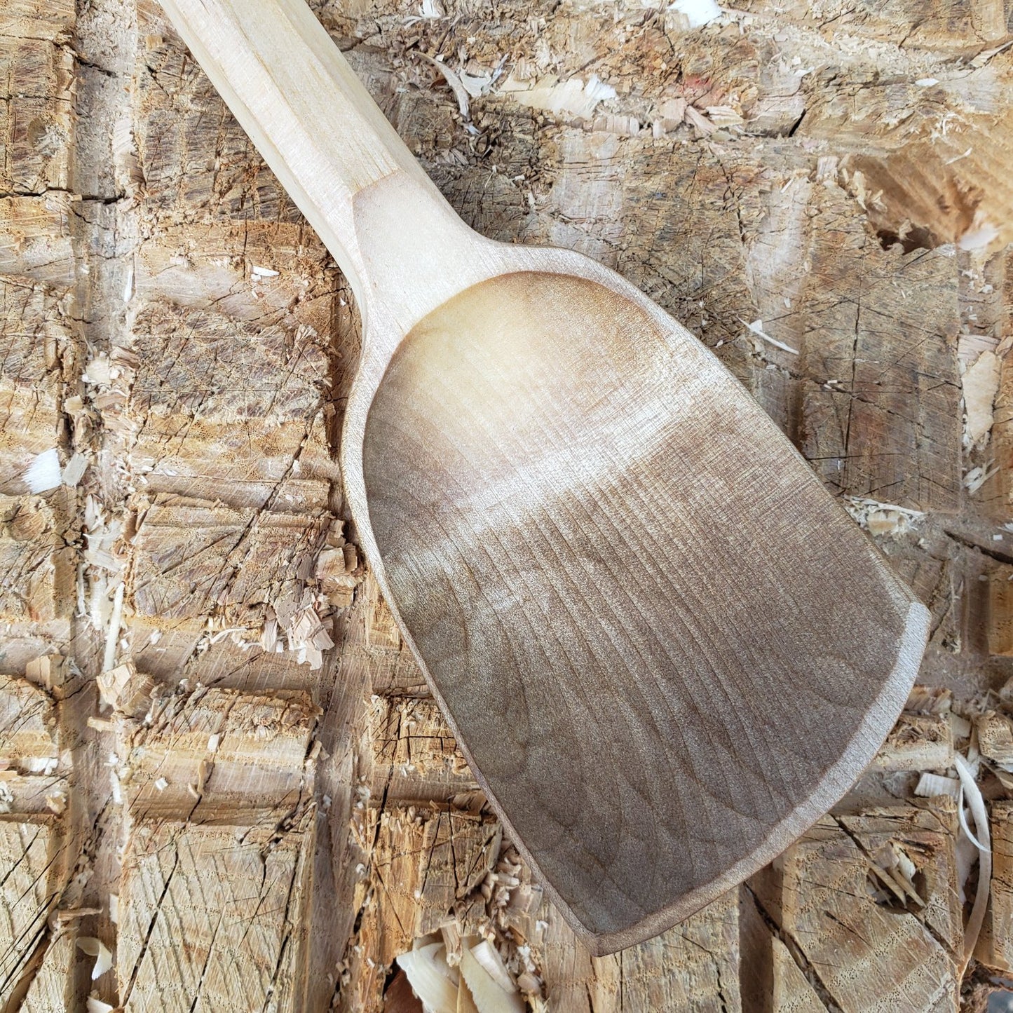 12.5" Baked Birch Cooking Spoon