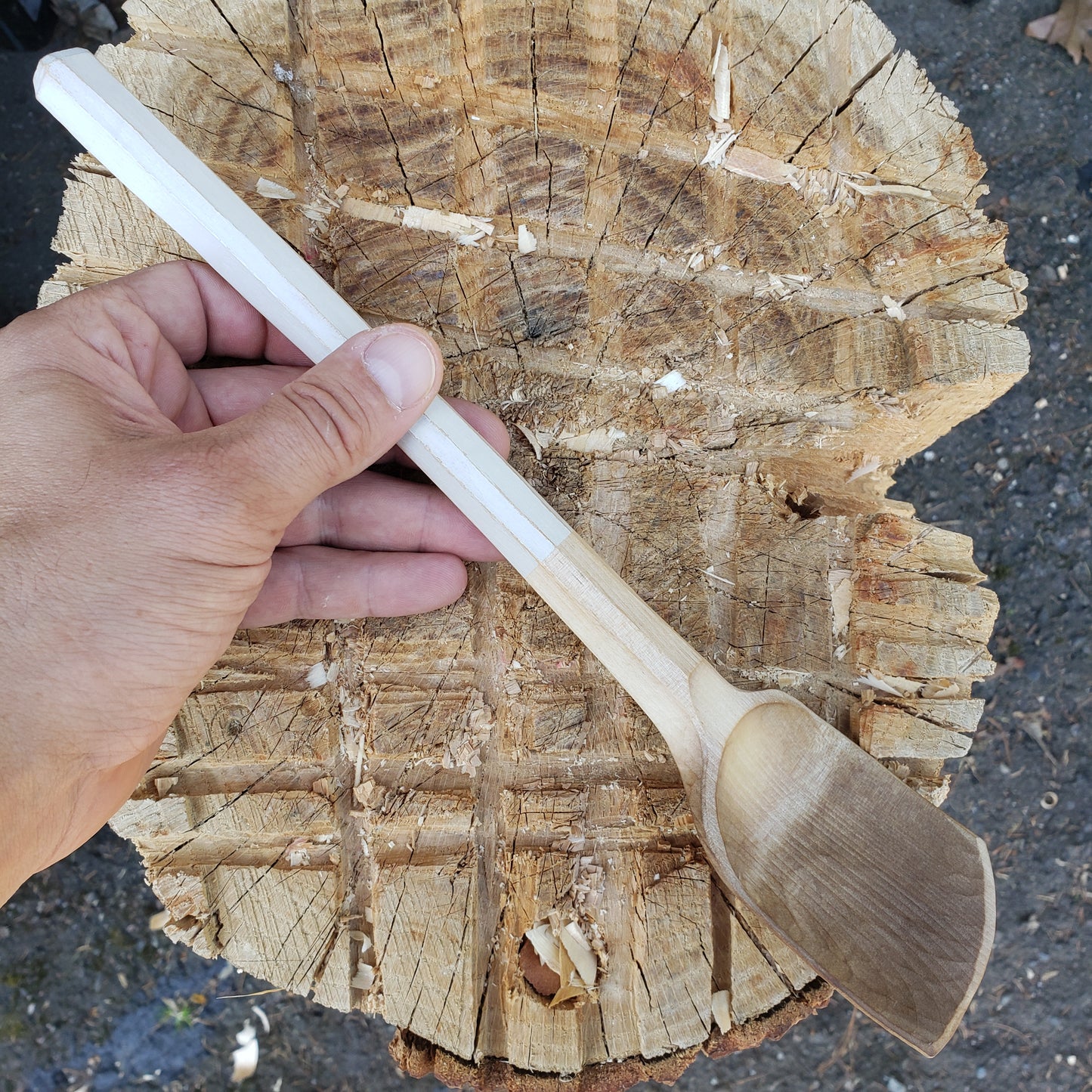 12.5" Baked Birch Cooking Spoon