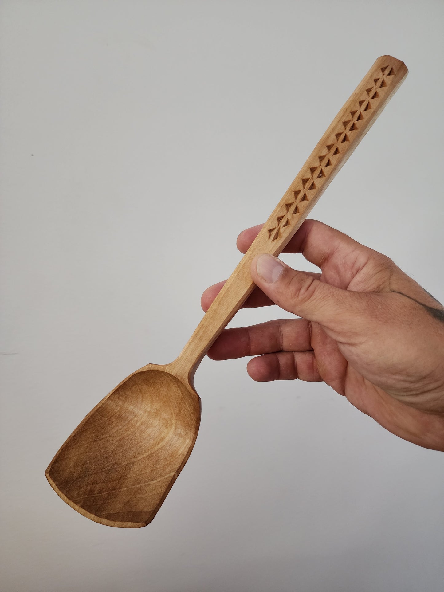 13.5" Birch cooking spoon