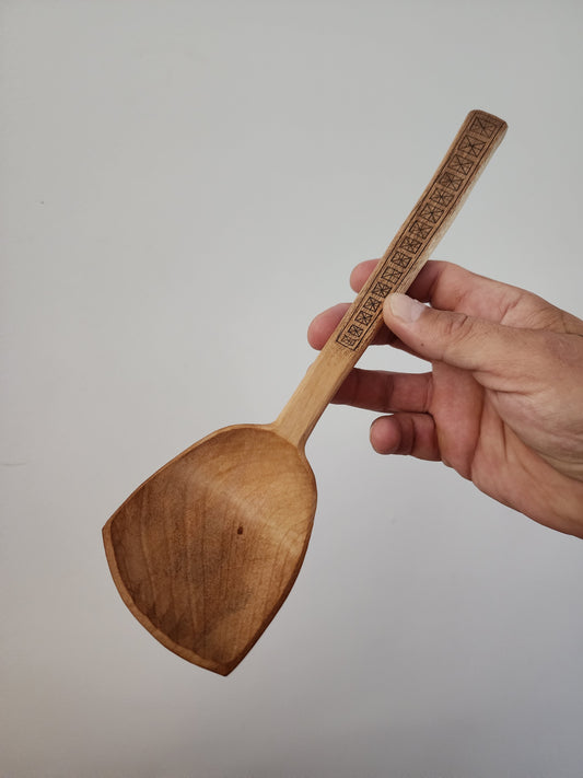 13" Birch cooking spoon